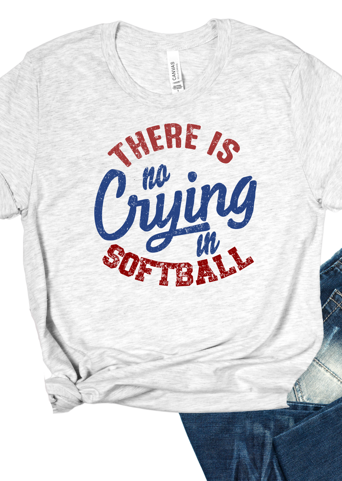 No Crying in Softball T-Shirt - Affirmation Apparel Co.