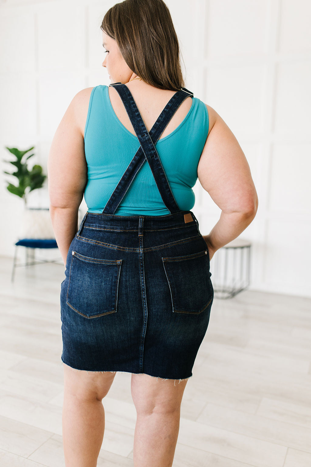 Agnes Denim Overall Dress - Affirmation Apparel Co.