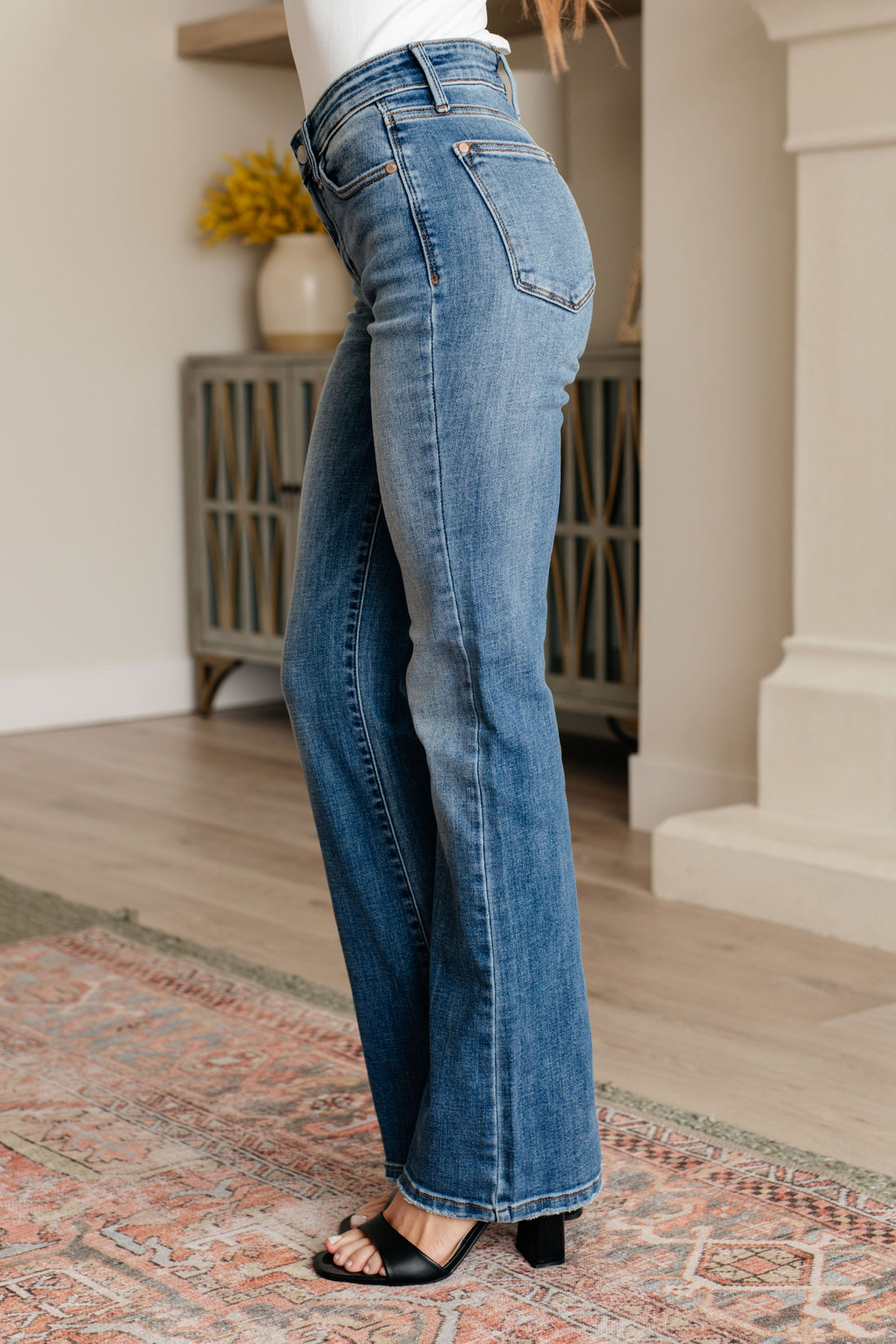 Genevieve Mid Rise Vintage Bootcut Jeans - Affirmation Apparel Co.