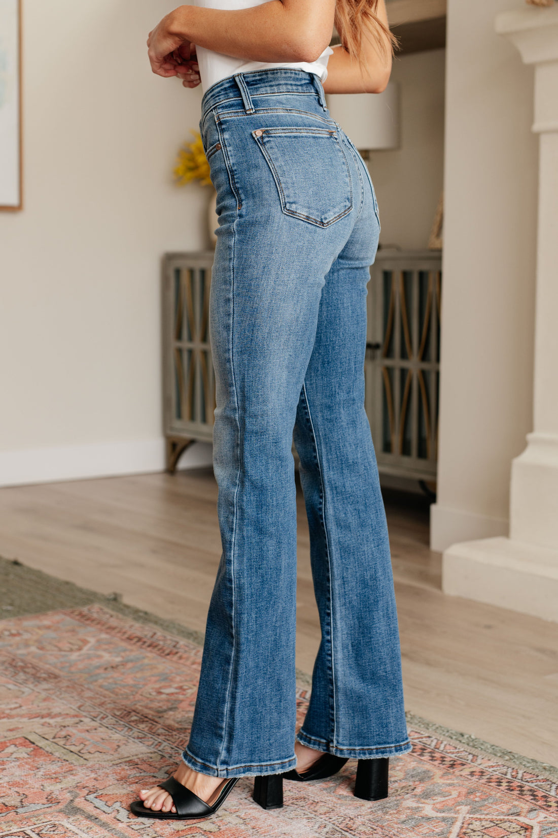 Genevieve Mid Rise Vintage Bootcut Jeans - Affirmation Apparel Co.