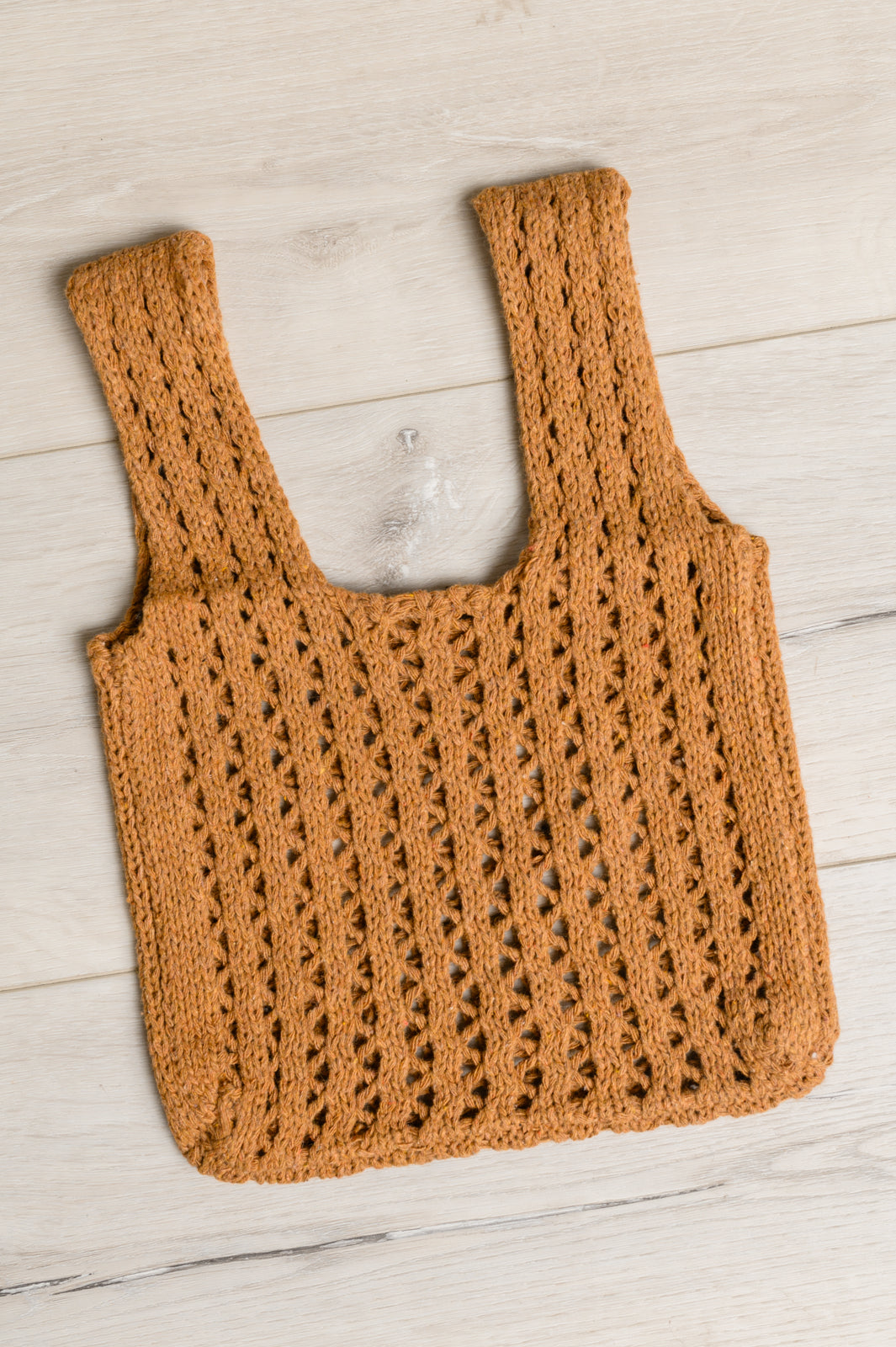 Girls Day Open Weave Bag in Tan - Affirmation Apparel Co.