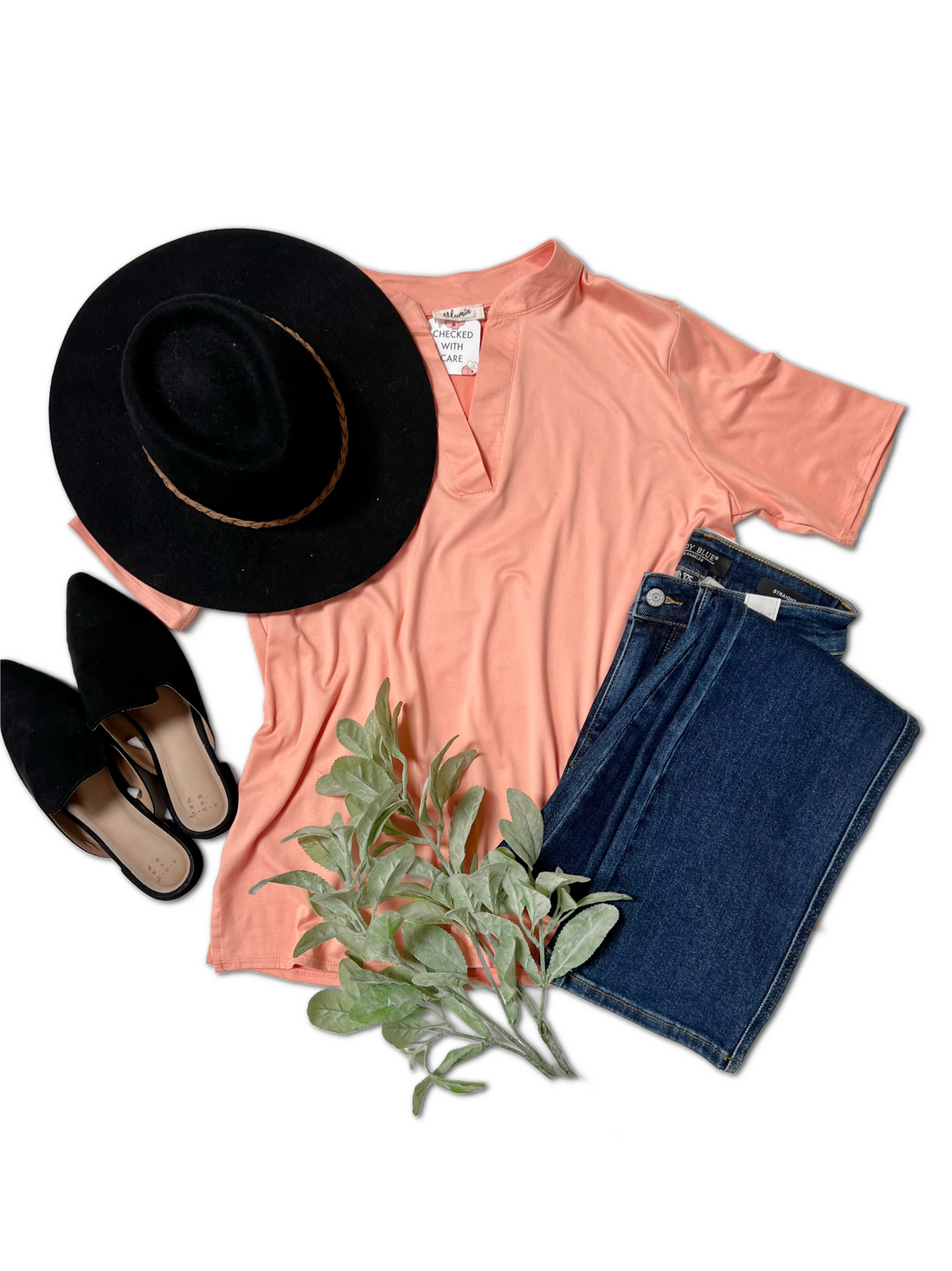 Peachy Keen Short Sleeve Gabby - Affirmation Apparel Co.