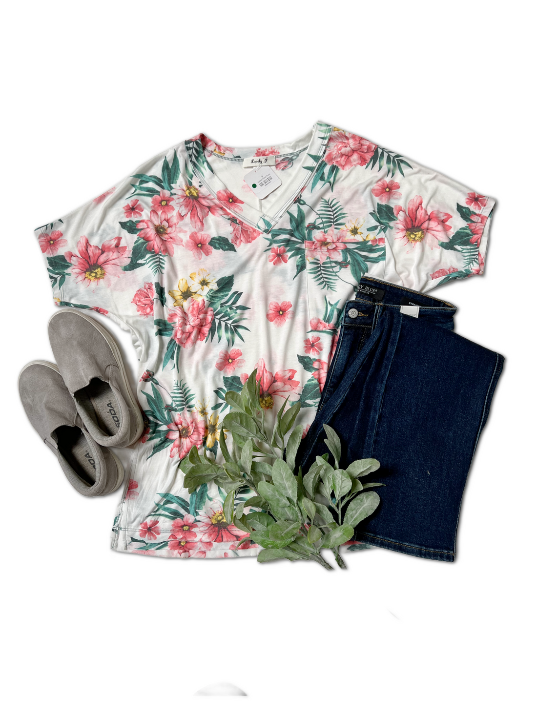 Jubilant Floral Tunic - Affirmation Apparel Co.