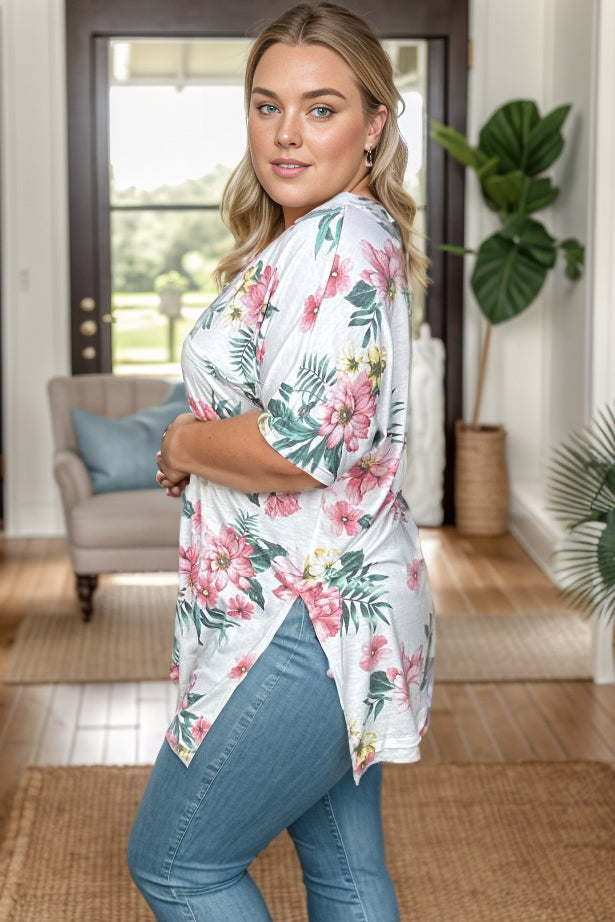 Jubilant Floral Tunic - Affirmation Apparel Co.