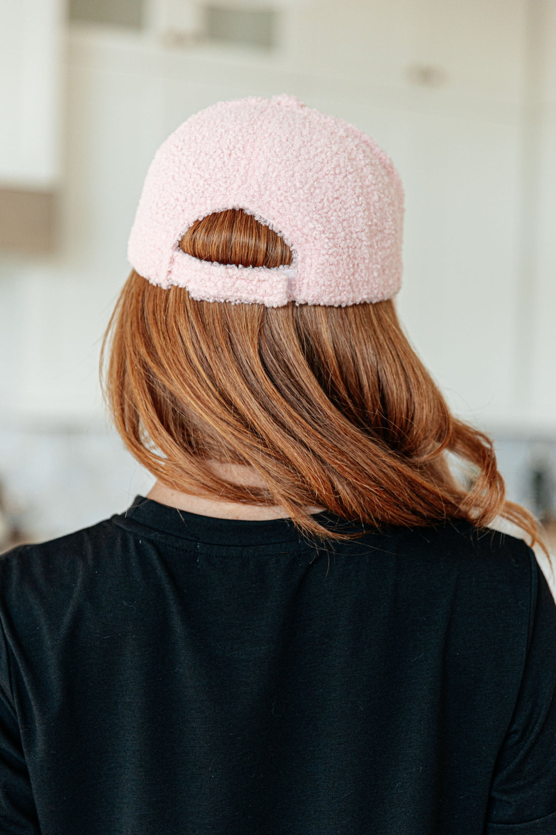 Lyla Sherpa Ball Cap in Pink - Affirmation Apparel Co.