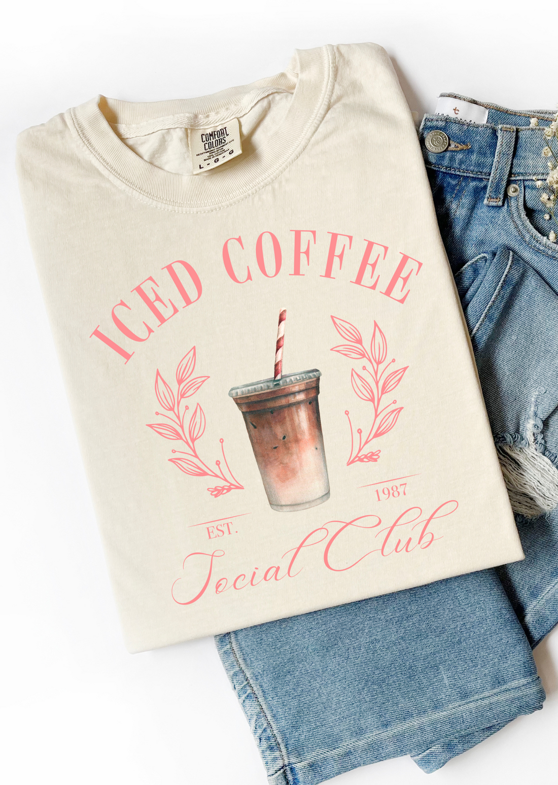 Iced Coffee Social Club T-Shirt - Affirmation Apparel Co.
