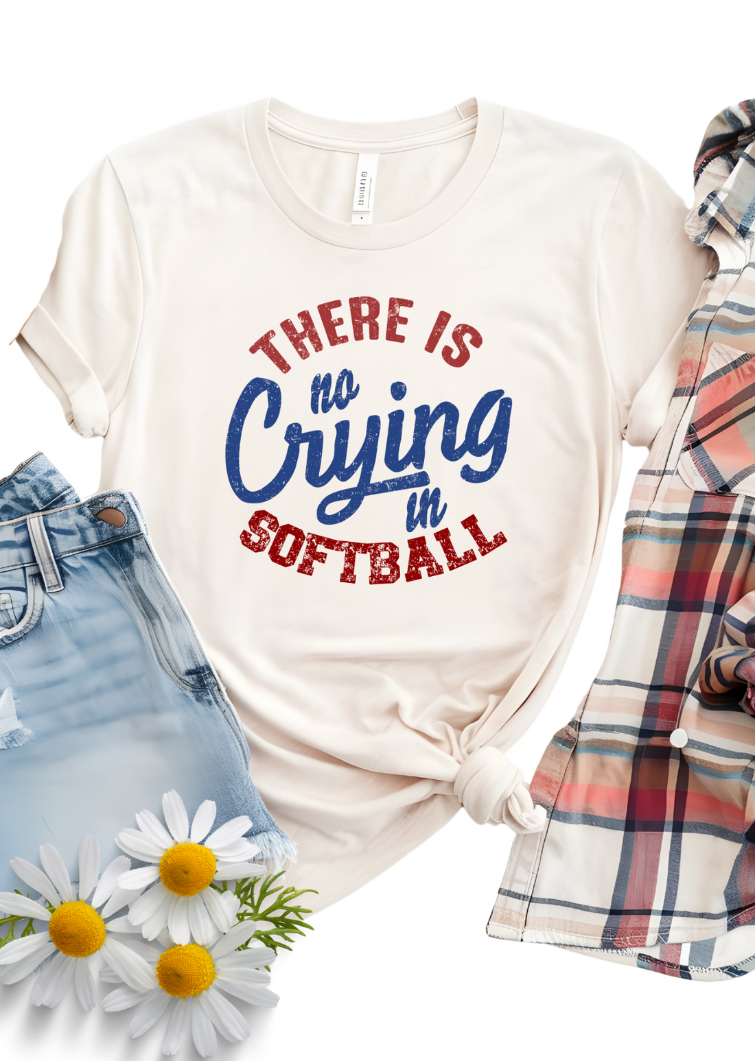 No Crying in Softball T-Shirt - Affirmation Apparel Co.