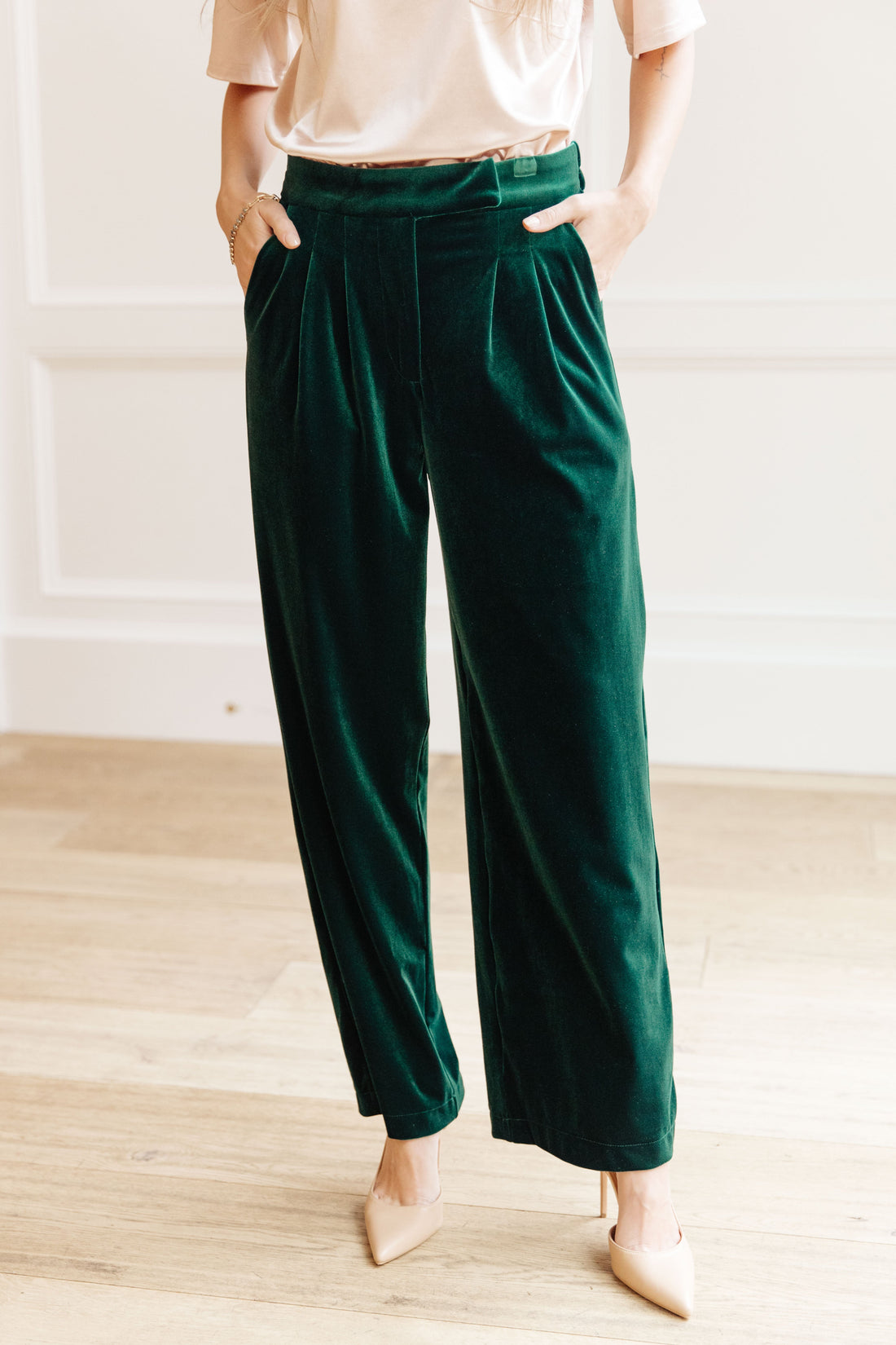 Velvet Elvis Wide Leg Velvet Pants - Affirmation Apparel Co.