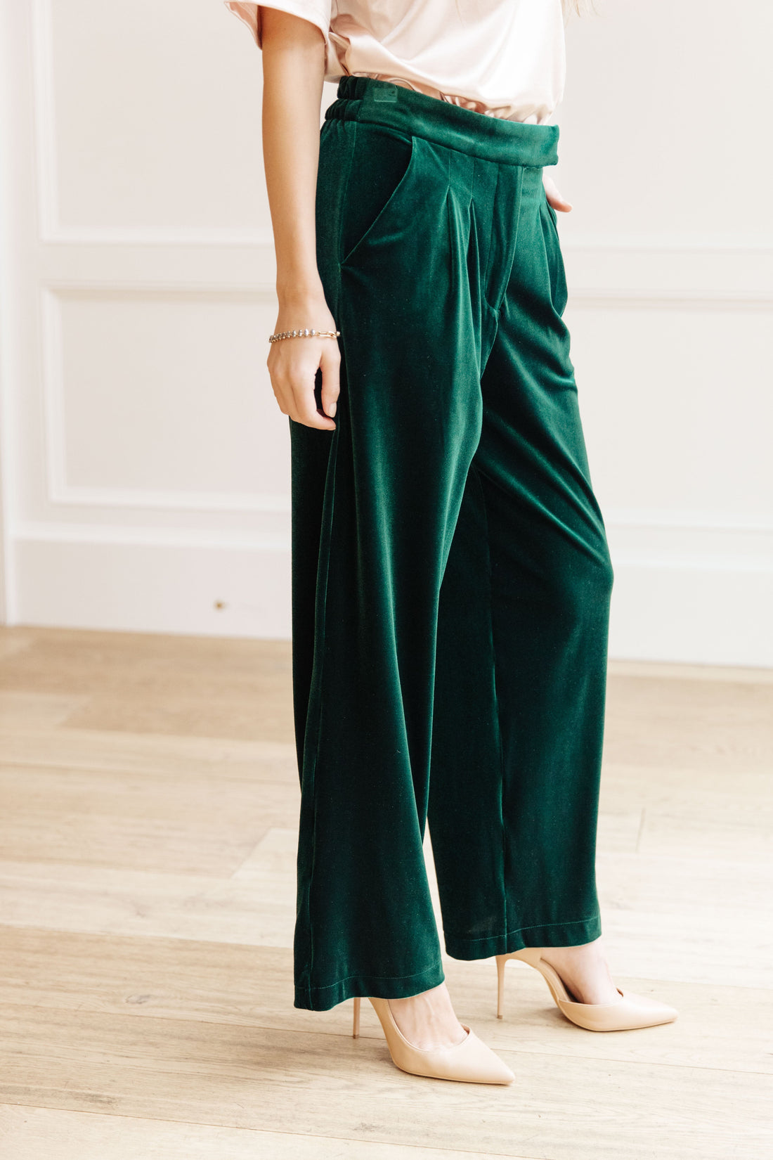 Velvet Elvis Wide Leg Velvet Pants - Affirmation Apparel Co.