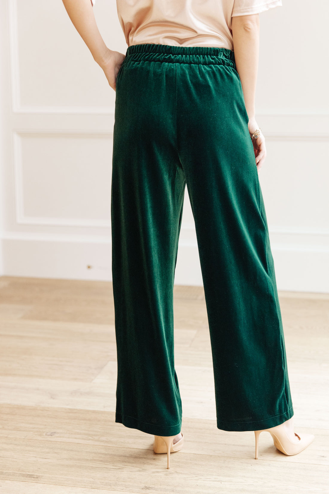 Velvet Elvis Wide Leg Velvet Pants - Affirmation Apparel Co.