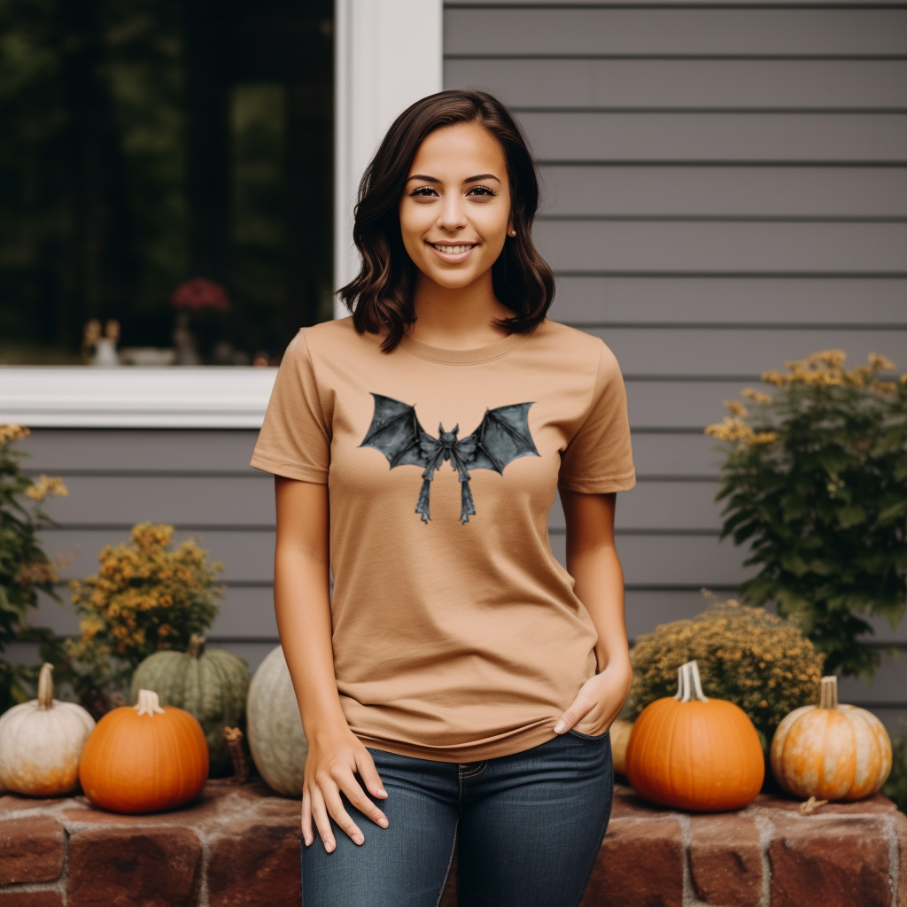 Coquette Bat - Halloween Graphic Tee - Affirmation Apparel Co.