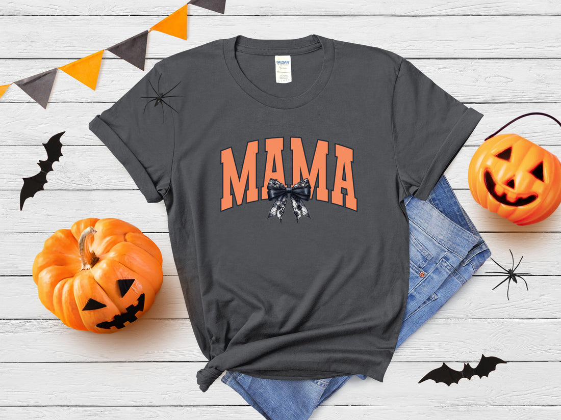 Mama Coquette Black Bow - Halloween Graphic Tee - Affirmation Apparel Co.