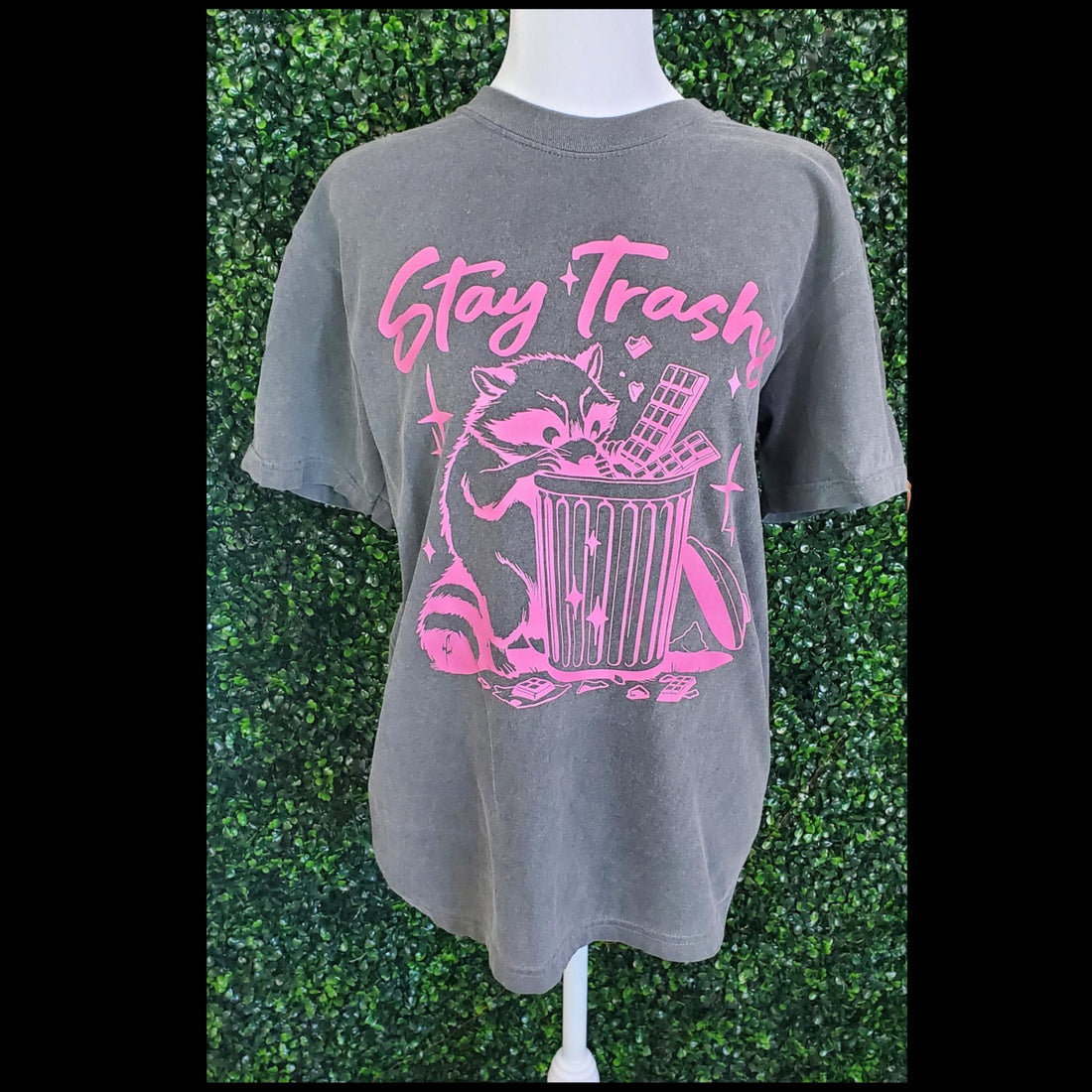 Stay Trashy Raccoon T-Shirt: Quirky Graphic Tee for a Playful Statement! - Affirmation Apparel Co.