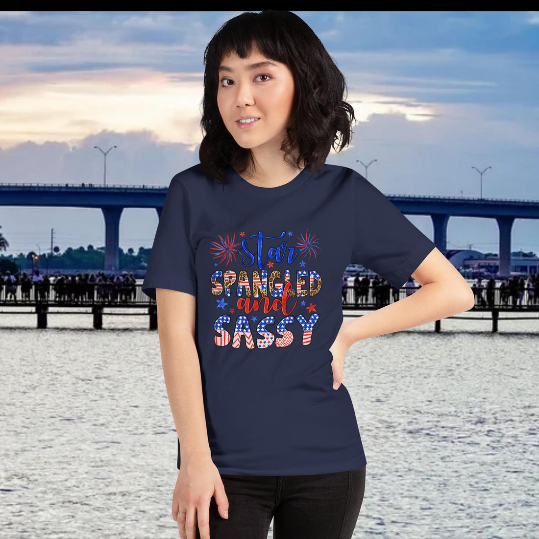 Star Spangled and Sassy - Patriotic Tee - Affirmation Apparel Co.