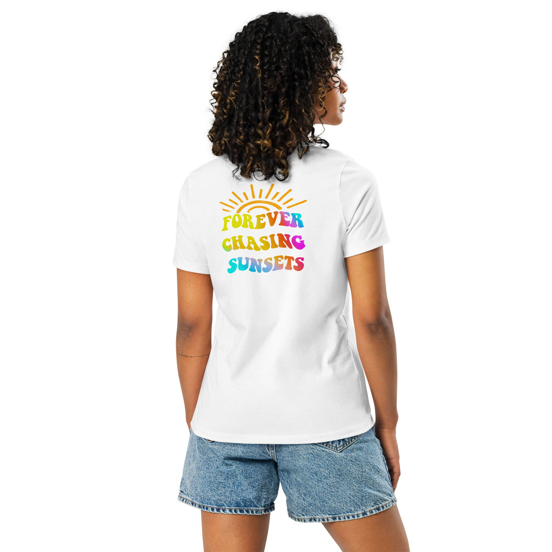 "Forever Chasing Sunsets" Graphic Tee - Casual & Inspirational Sunset Print T-Shirt - Affirmation Apparel Co.